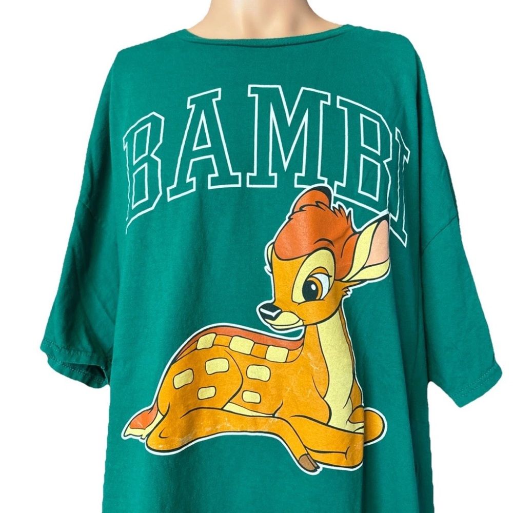 Vintage Disney Bambi Movie Green Shirt Size 3XL Mens